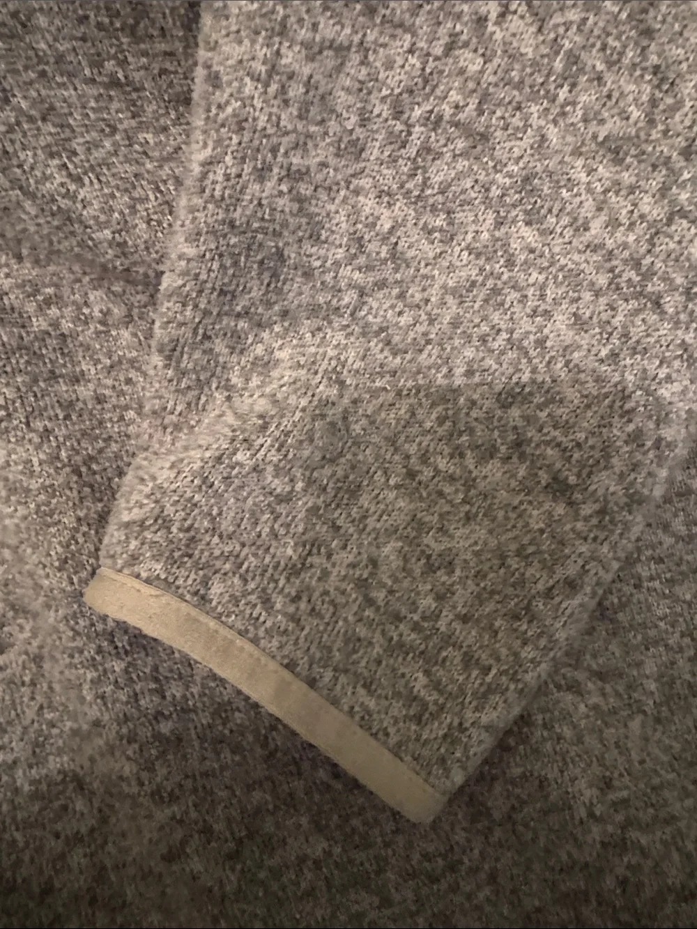 The North Face Heathered Olive Quarter-Zip Fleece Pullover size 2XL